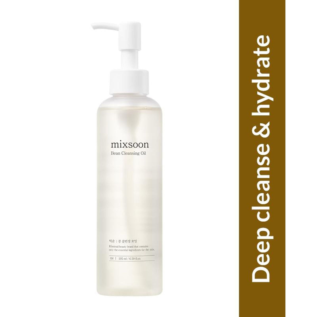 Mixsoon Korean Bean Cleansing Oil, Removes Makeup, Nourishes & Hydrates Skin | Grocsy