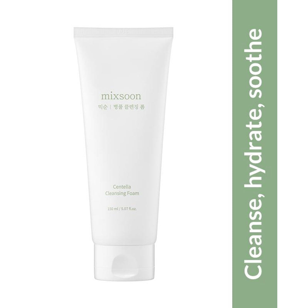 Mixsoon Centella Cleansing Foam, Gentle Face Wash for Redness & Acne-Prone Sensitive Skin | Grocsy