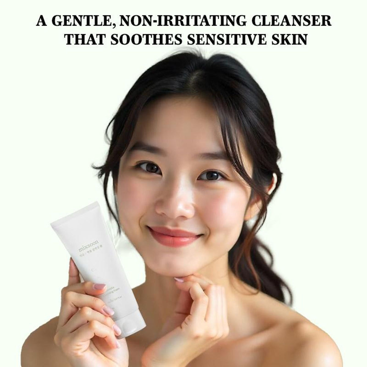 Mixsoon Centella Cleansing Foam, Gentle Face Wash for Redness & Acne-Prone Sensitive Skin | Grocsy