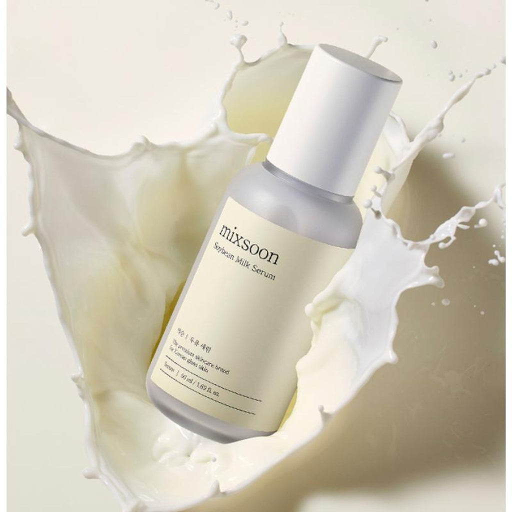 Mixsoon Korean Soybean Milk Serum, Hydrates & Smoothens Dry, Dull Skin with Fermented Soy Proteins | Grocsy