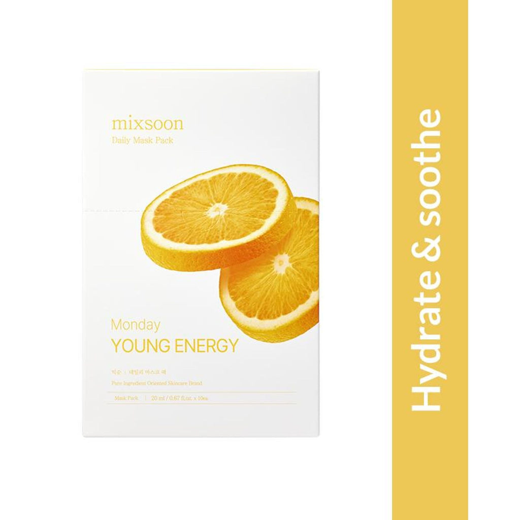Mixsoon Daily Mask Pack Monday, Calms, Hydrates & Soothes Dry Skin Sheet Mask | Grocsy