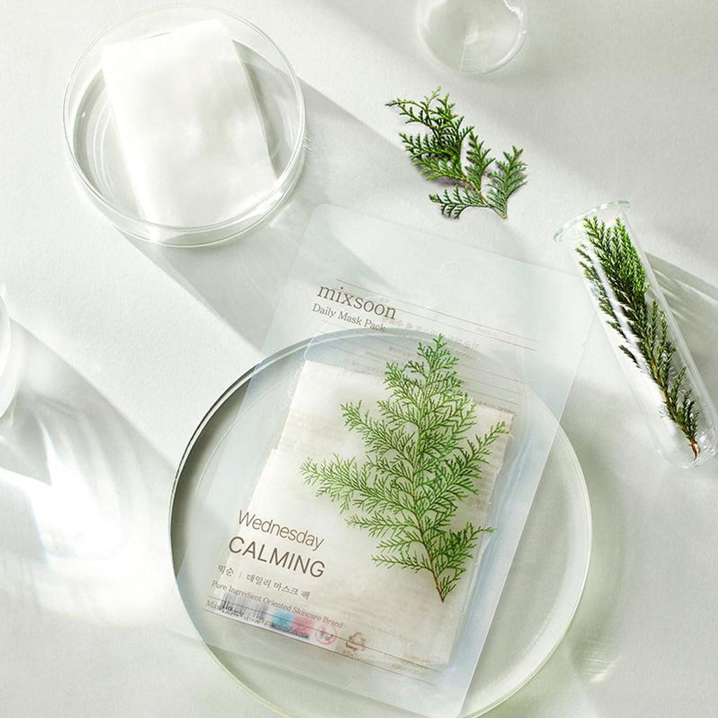 Mixsoon Daily Mask Pack Wednesday, Soothes, Hydrates & Strengthens Skin Barrier Sheet Mask | Grocsy