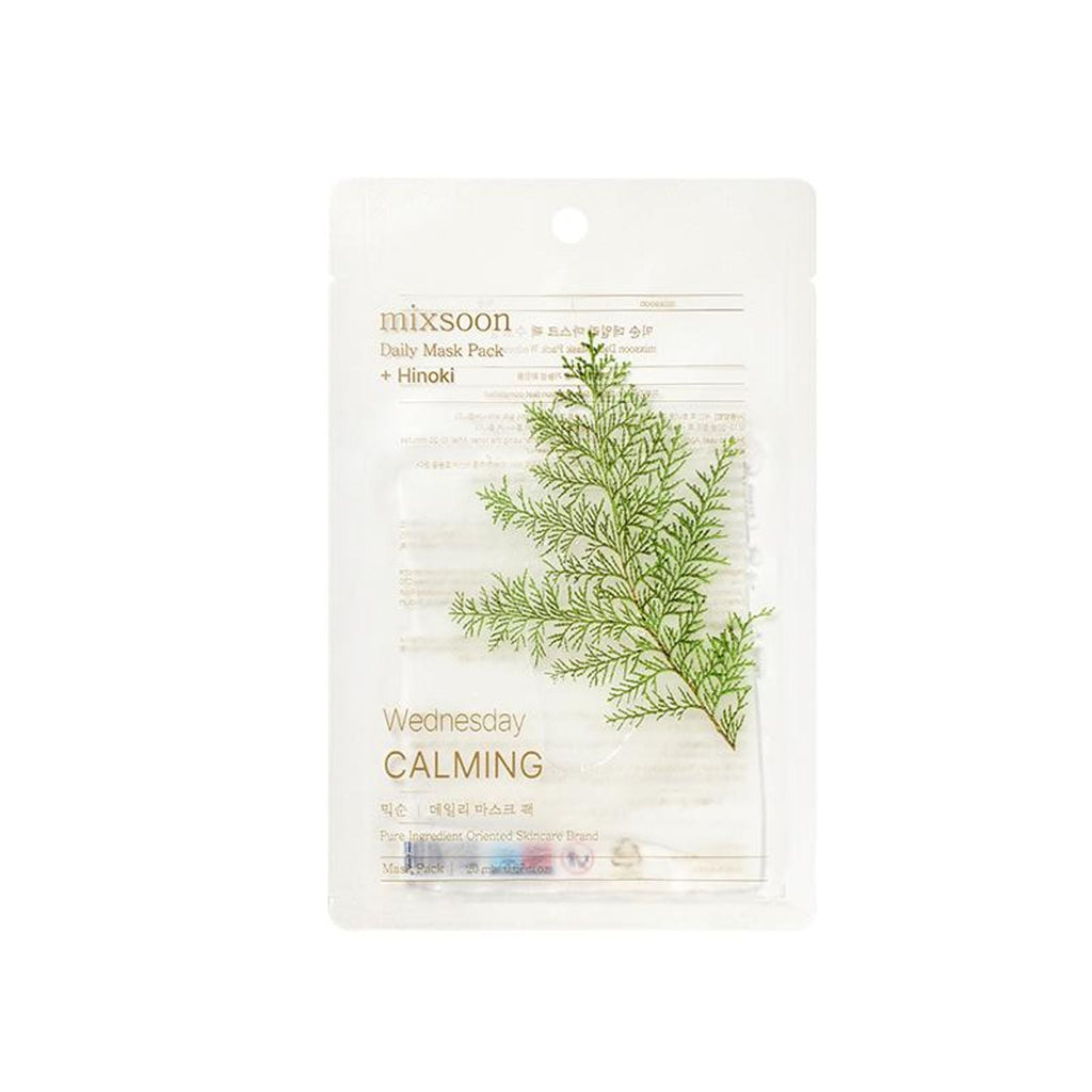 Mixsoon Daily Mask Pack Wednesday, Soothes, Hydrates & Strengthens Skin Barrier Sheet Mask | Grocsy