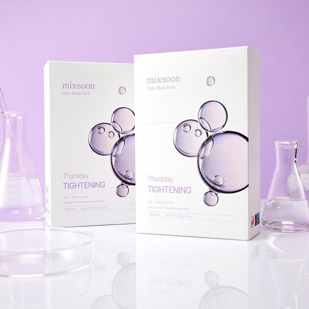 Mixsoon Daily Mask Pack Thursday, Firms, Boosts Elasticity & Detoxifies Skin Sheet Mask | Grocsy