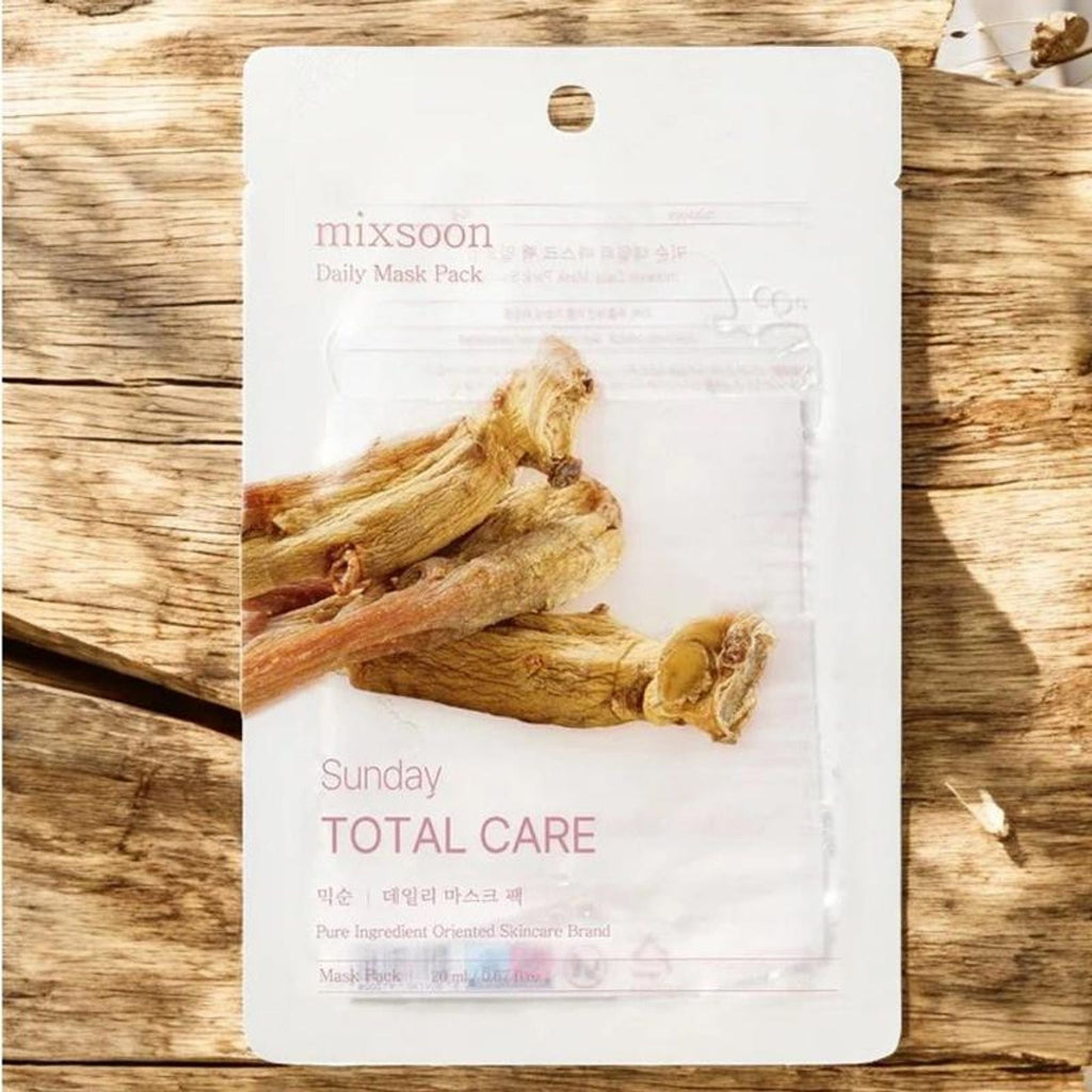 Mixsoon Daily Mask Pack Sunday, Restores, Hydrates & Soothes Skin Sheet Mask | Grocsy