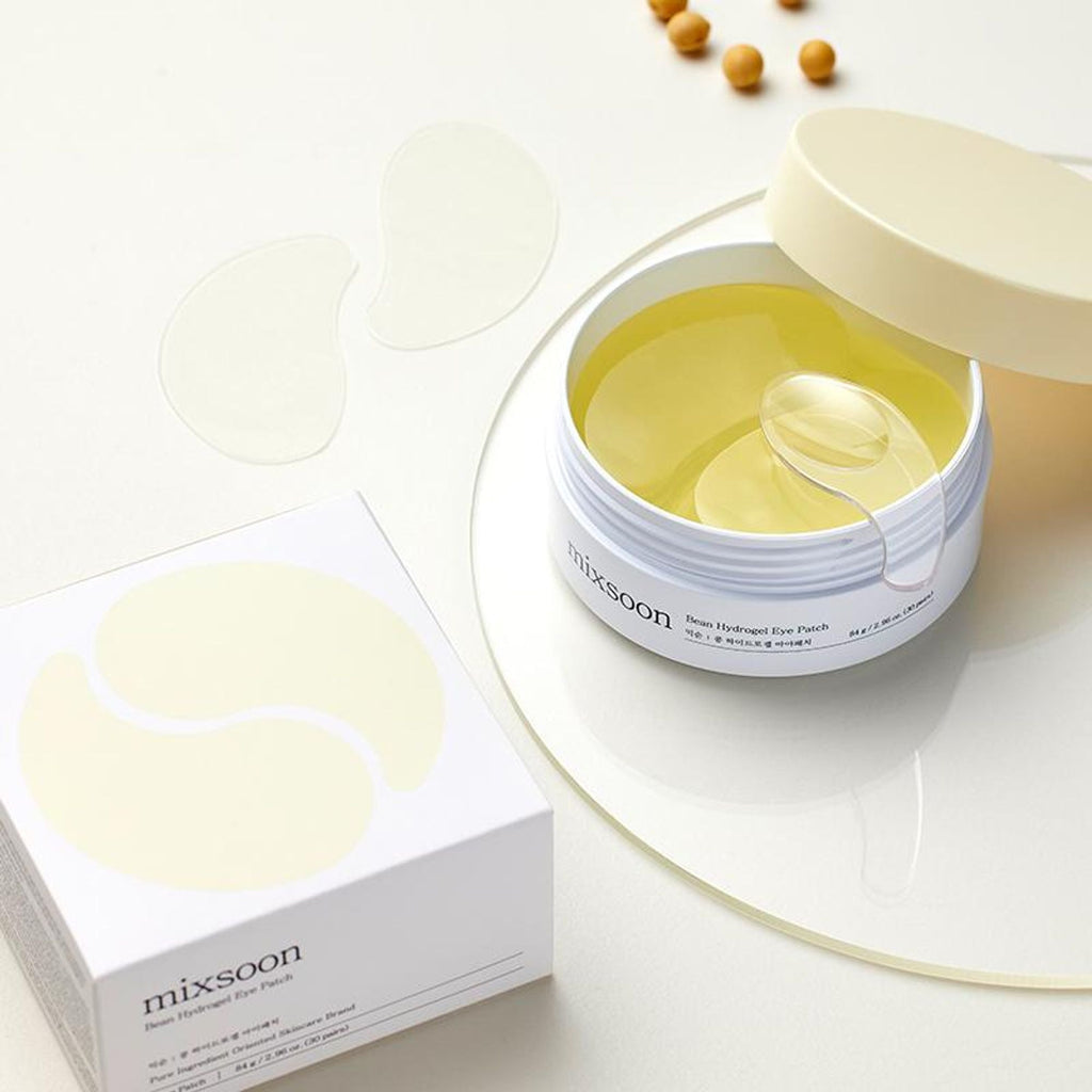 Mixsoon Bean Hydrogel Eye Patch, Hydrates, Brightens & Refreshes Under-Eye Skin | Grocsy