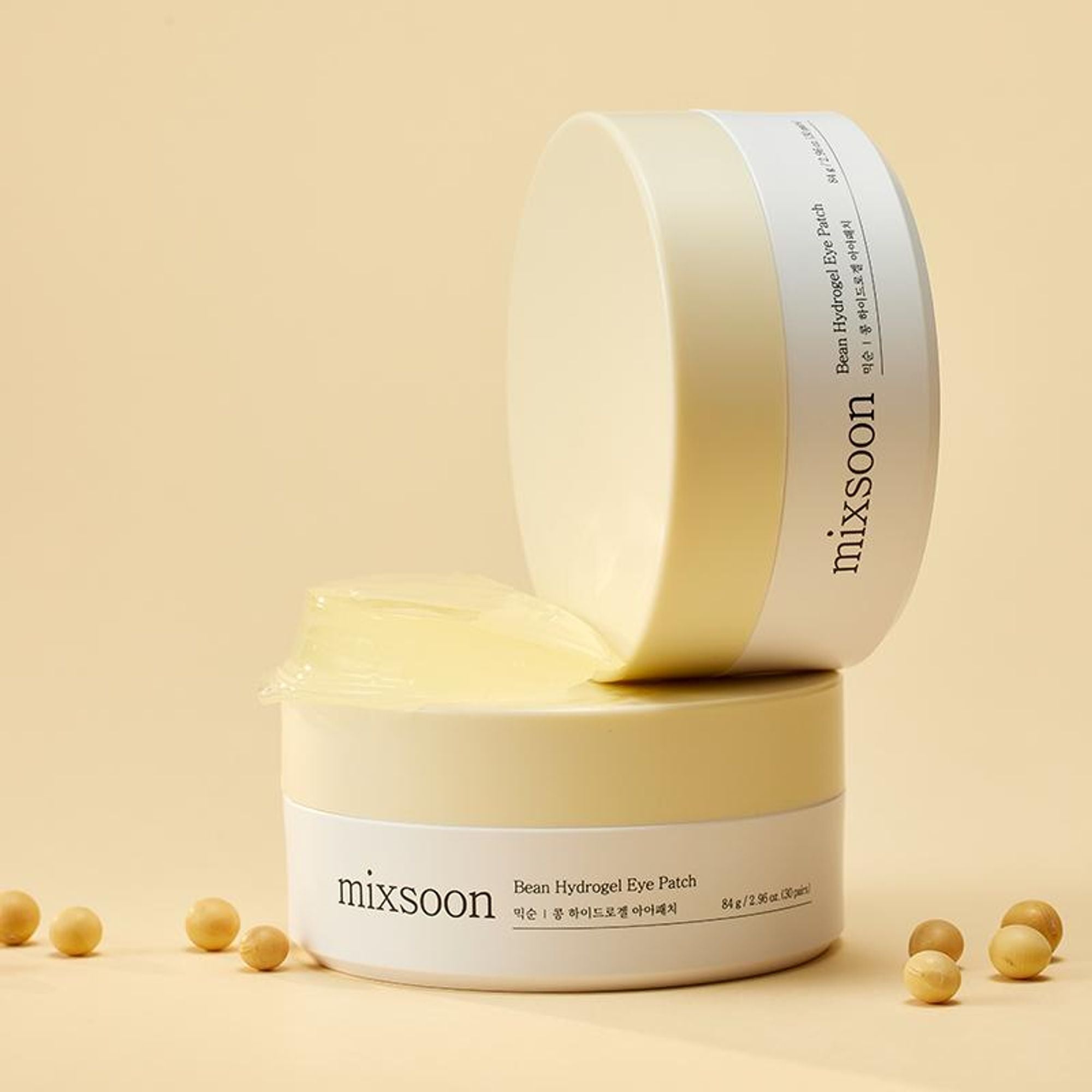 Mixsoon Bean Hydrogel Eye Patch, Hydrates, Brightens & Refreshes Under-Eye Skin | Grocsy