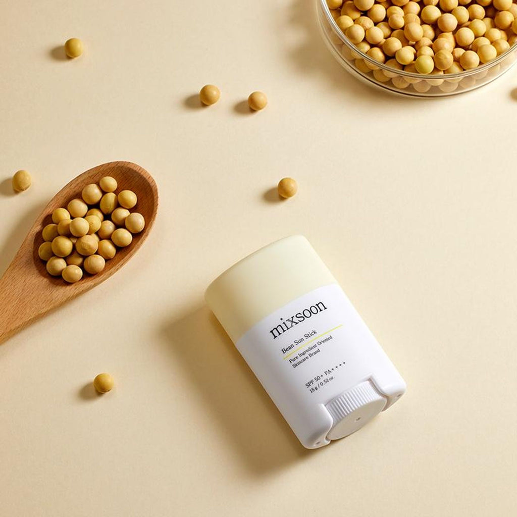 Mixsoon Bean Sun Stick SPF 50+ PA++++, Protects & Nourishes with Fermented Bean Extract | Grocsy