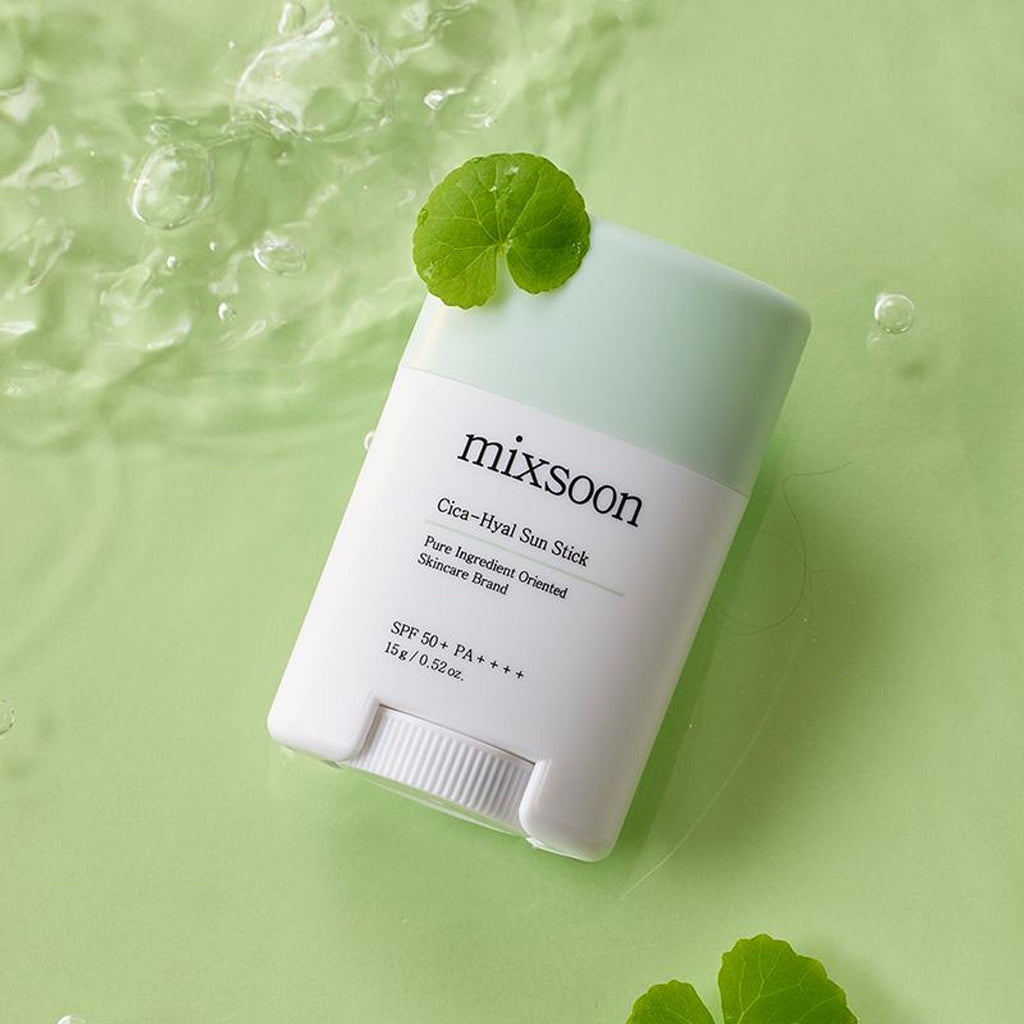 Mixsoon Cica-Hyal Sun Stick SPF 50+ PA++++, Soothes & Protects with Cica & Hyaluronic Acid | Grocsy