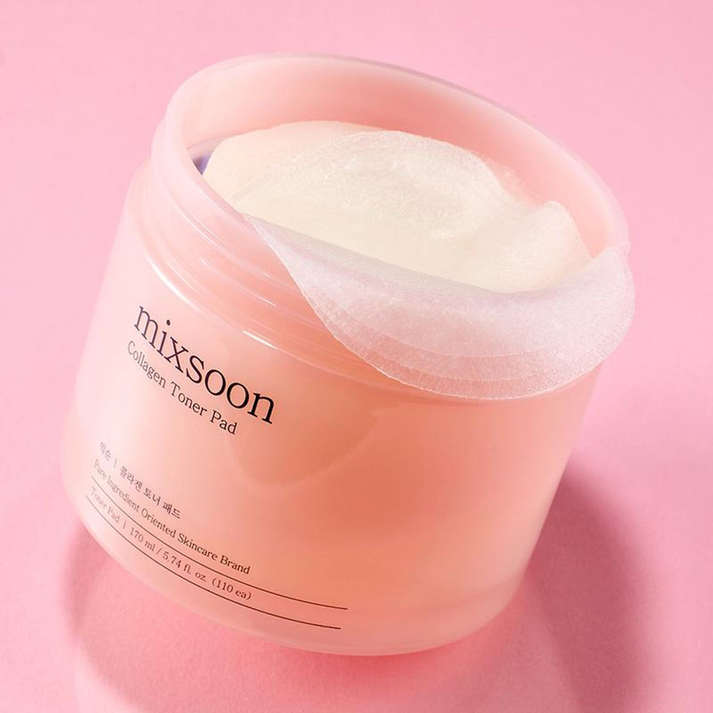 Mixsoon Collagen Toner Pad, Firms, Hydrates & Boosts Skin Elasticity | Grocsy