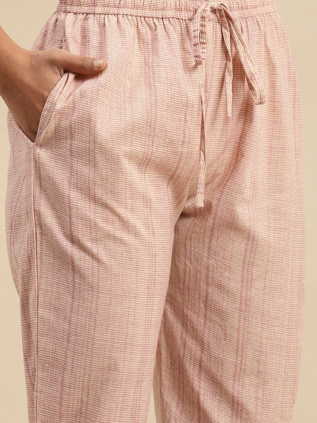 Sangria Mauve Floral Printed Beads and Stones Kurta With Trouser & Dupatta | Grocsy