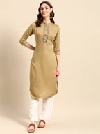 Sangria Yoke Design Mirror Work Kurta | Grocsy