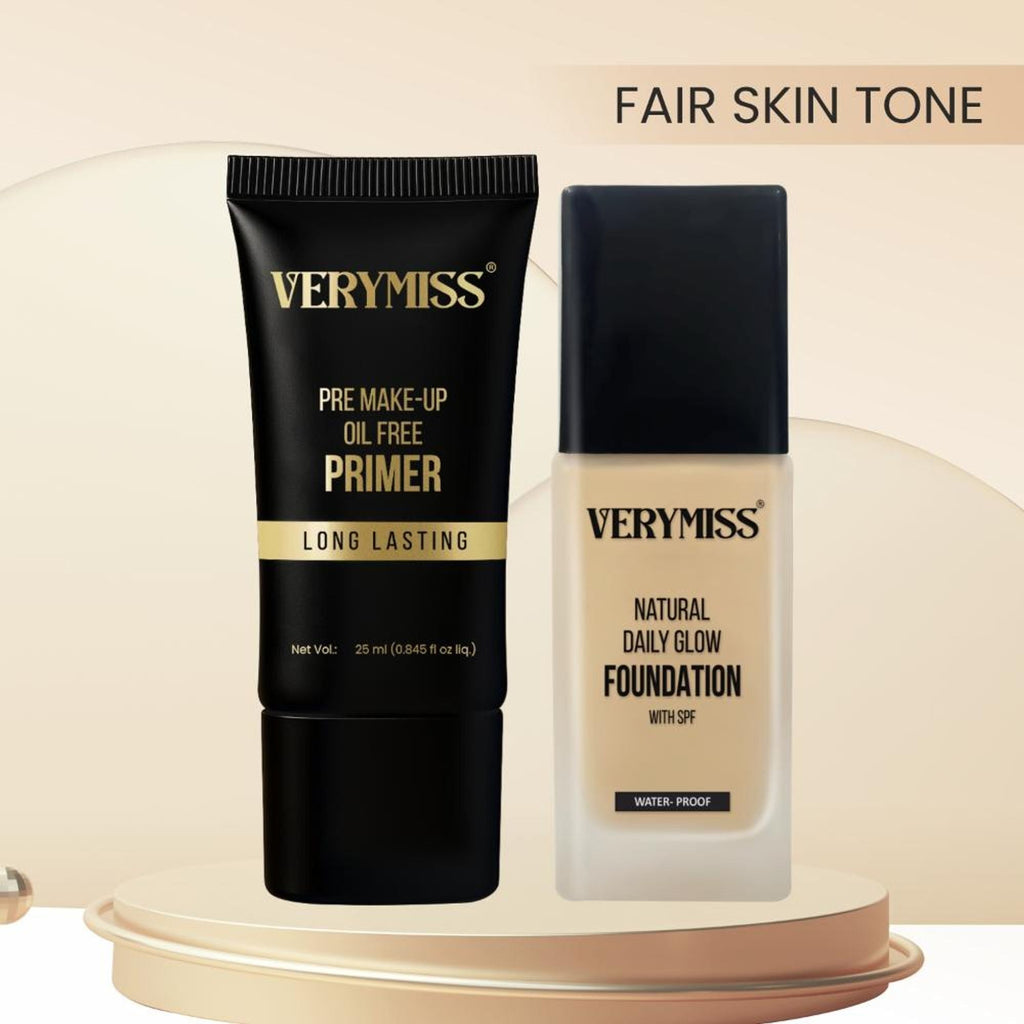 Verymiss Foundation + Oil Free Primer Fair Tone (VMFD06-01, VMPR02) | Grocsy
