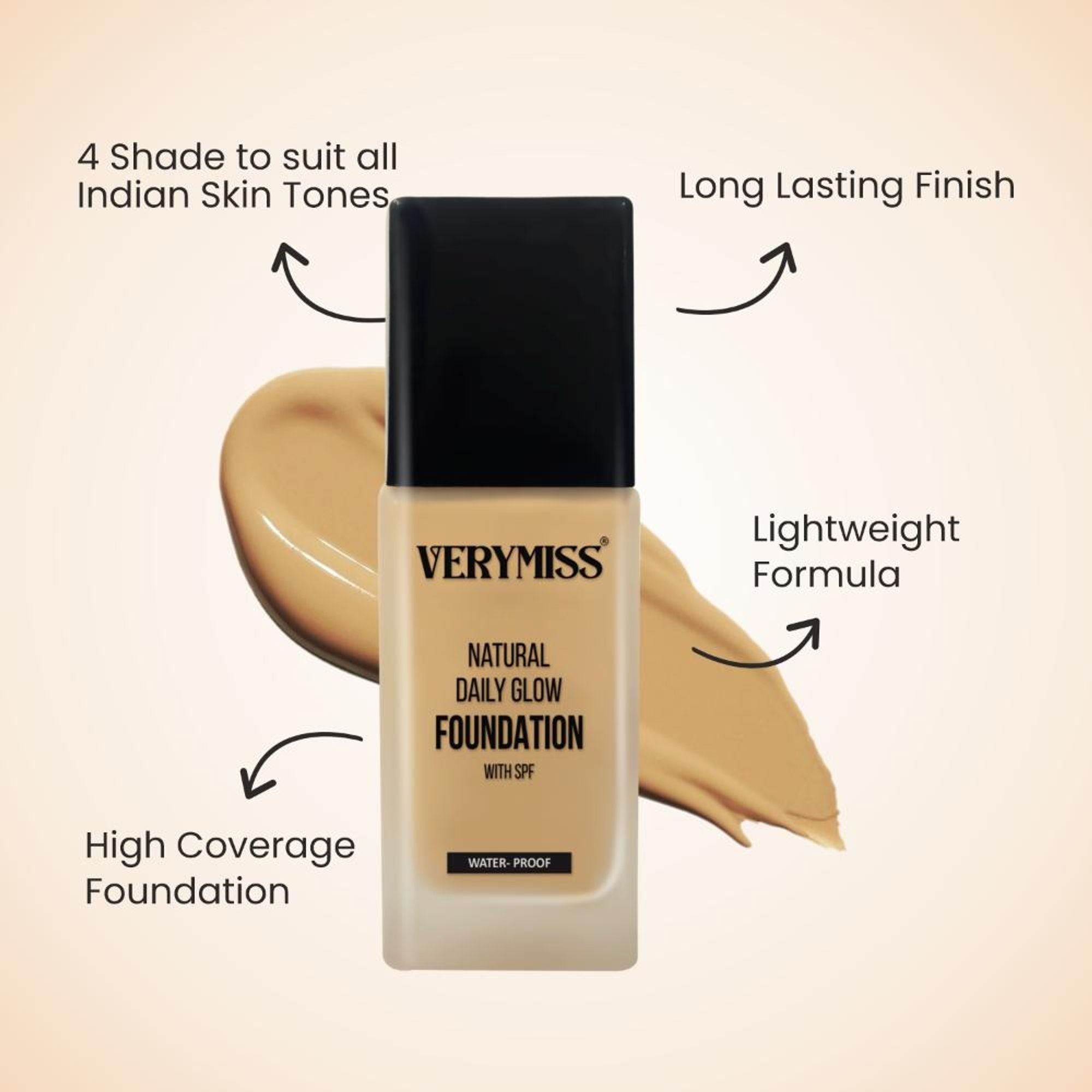 Verymiss Foundation + Oil Free Primer Medium Tone (VMFD06-03, VMPR02) | Grocsy