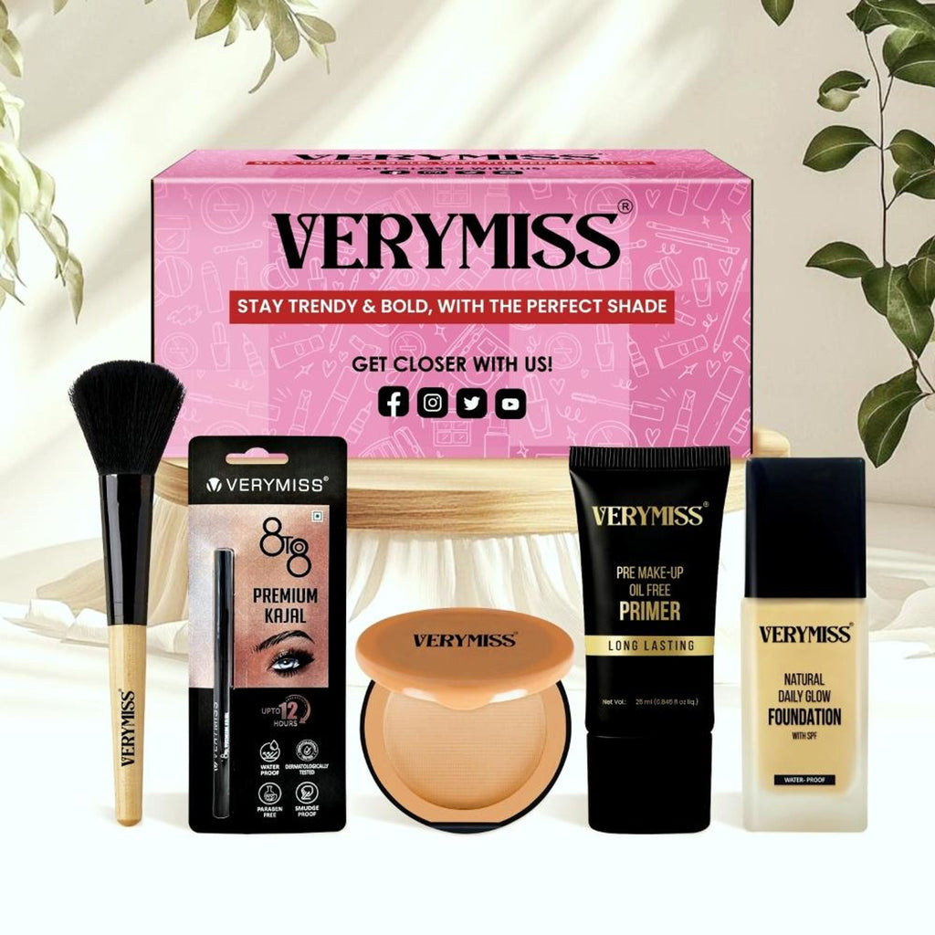 VERYMISS Makeup Kit Combo For Women & Girls - Vmfd06-01, Vmpr02, Vmc05-01, Vmk01,Vmmb21 | Grocsy