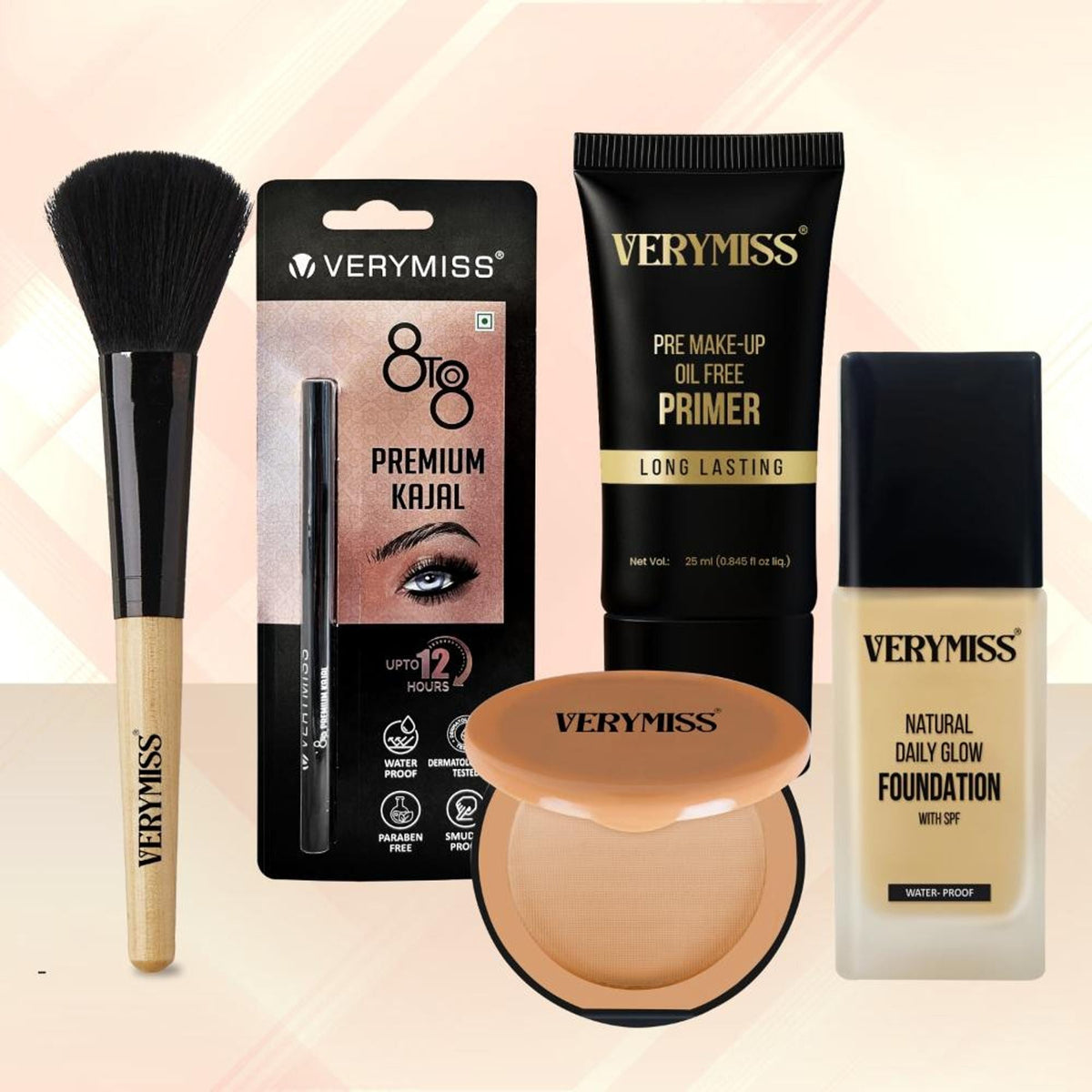 VERYMISS Makeup Kit Combo For Women & Girls - Vmfd06-01, Vmpr02, Vmc05-01, Vmk01,Vmmb21 | Grocsy