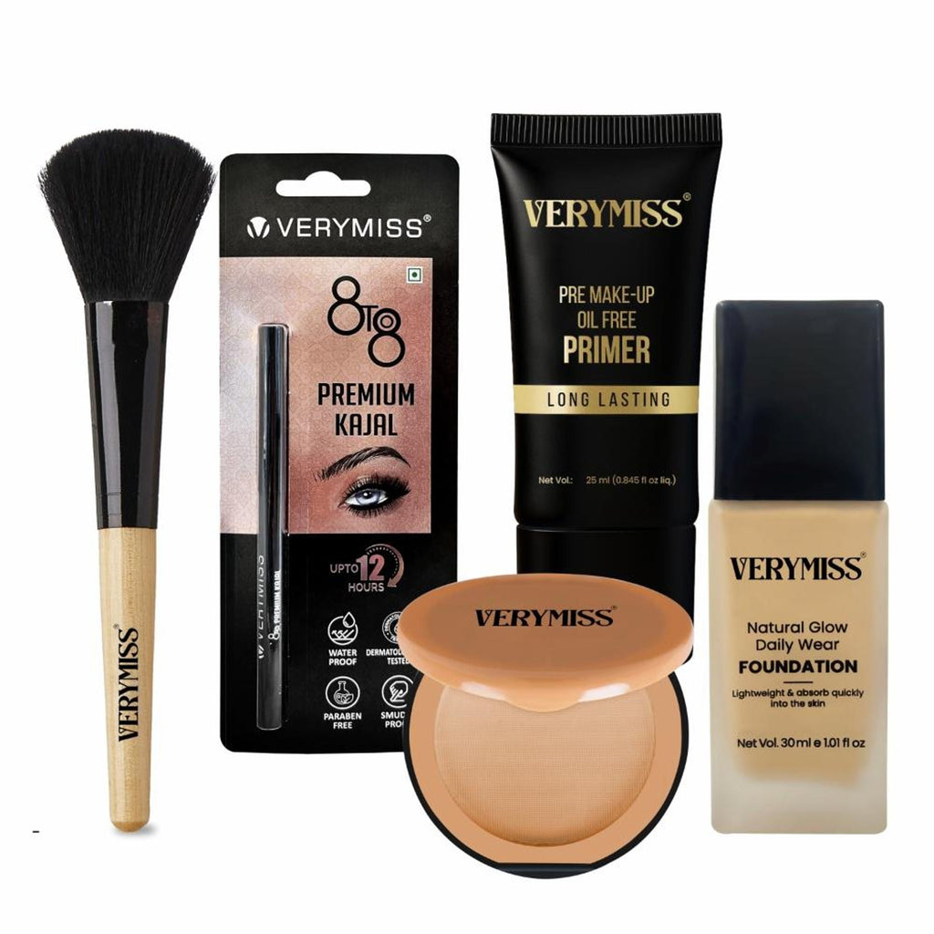 VERYMISS Makeup Kit Combo For Women & Girls - Vmfd06-01, Vmpr02, Vmc05-01, Vmk01,Vmmb21 | Grocsy