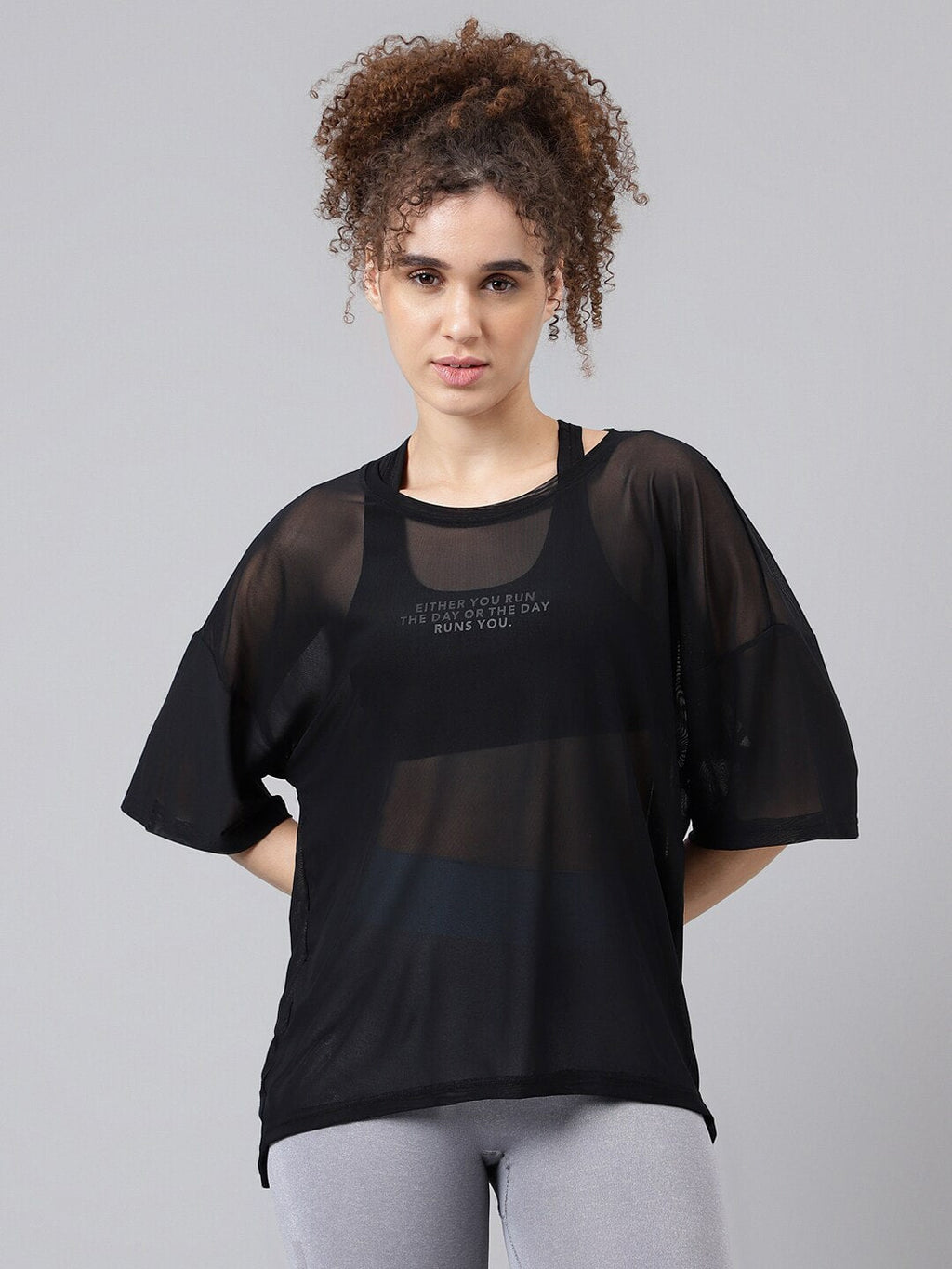 MKH Typography Printed Dri-FIT Relaxed Fit Sports T-shirt | Grocsy