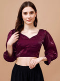 Tikhi Imli Sweetheart Neck Saree Blouse | Grocsy