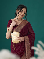 kasee Embroidered Polka Dots Sarees | Grocsy
