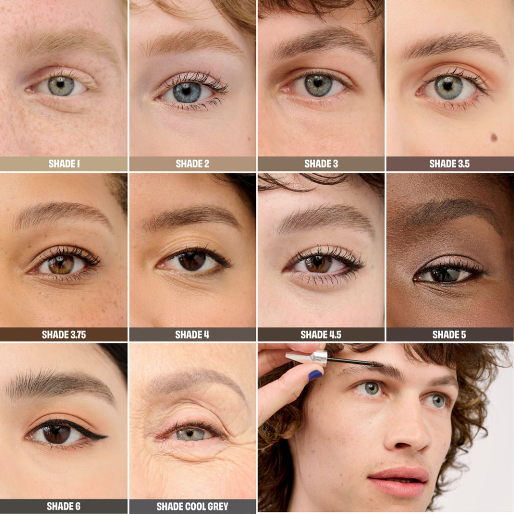 Benefit Cosmetics Gimme Brow+ Brow-Volumizing Fiber Gel Mini - 6 Warm Black-Brown | Grocsy