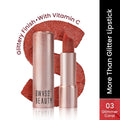 Swiss Beauty More Than Glitter Lipstick - 3 Glimmer Coral | Grocsy