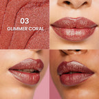 Swiss Beauty More Than Glitter Lipstick - 3 Glimmer Coral | Grocsy