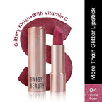 Swiss Beauty More Than Glitter Lipstick - 4 Glitter Rose | Grocsy
