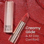 Swiss Beauty More Than Glitter Lipstick - 4 Glitter Rose | Grocsy