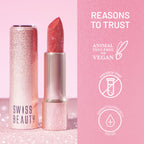 Swiss Beauty More Than Glitter Lipstick - 4 Glitter Rose | Grocsy