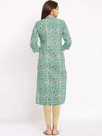 HERE&NOW Paisley Printed Straight Kurta | Grocsy