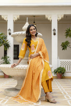 The52 Women's Beautiful Rayon Fabric Printed Work Straight Kurta Pant and Dupatta Set | Grocsy