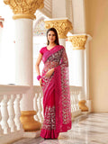 Tikhi Imli Embellished Beads and Stones Net Heavy Work Saree | Grocsy