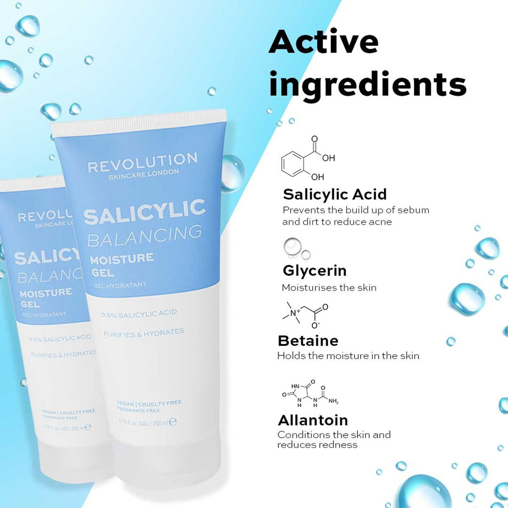 Makeup Revolution Salicylic Balancing Moisture Gel | Grocsy