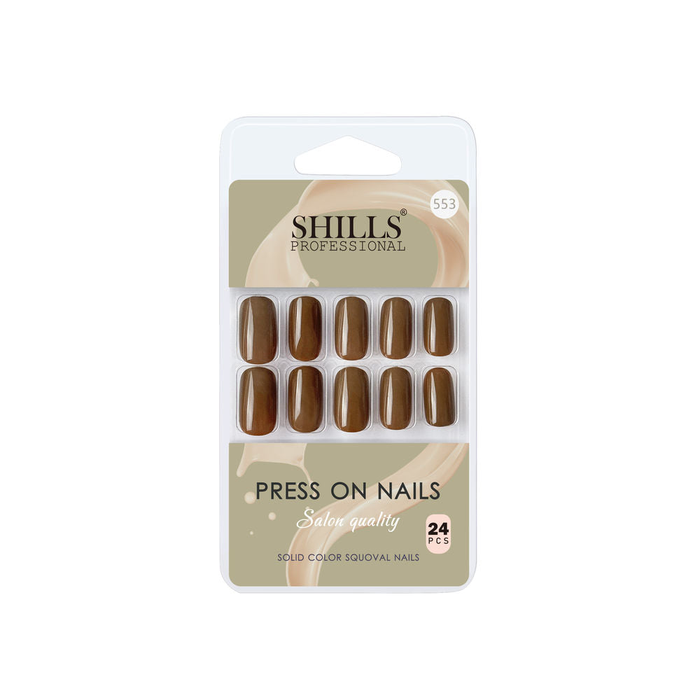 Shills Professional Reusable Press On Nails Square - SPN553 | Grocsy