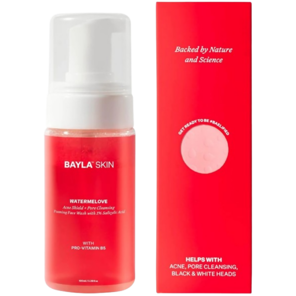 Bayla Skin Watermelove 1% Salicylic Acid Anti-Acne Foaming Face Wash | Grocsy