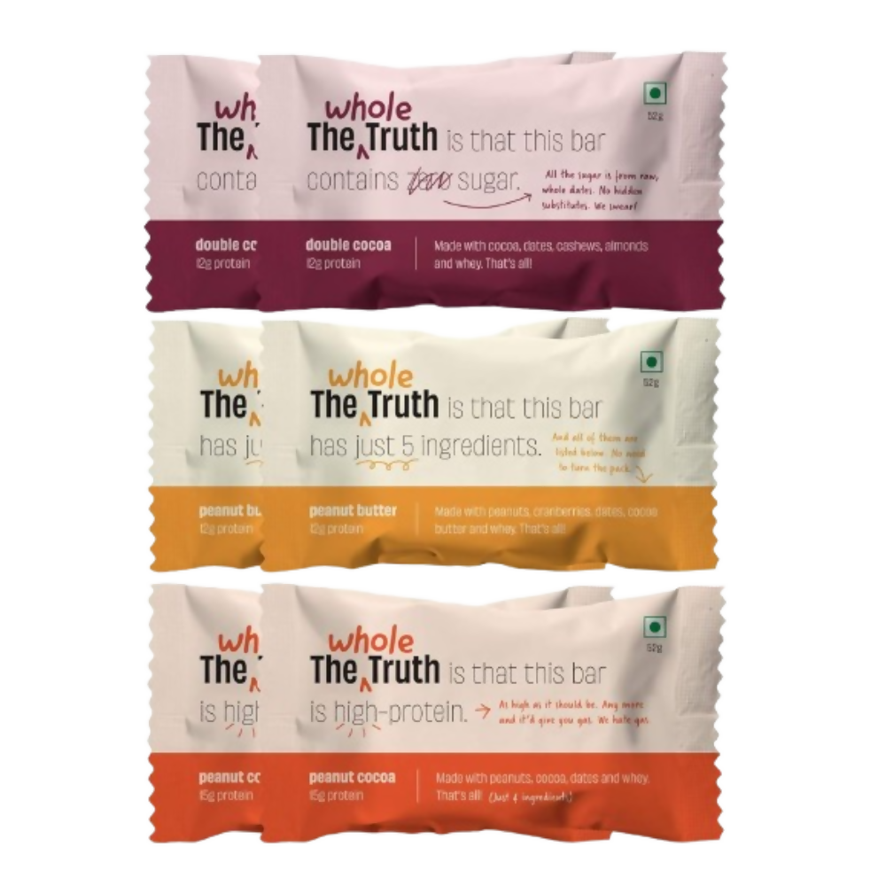 The Whole Truth Protein Bars - Peanut Heavy | Grocsy