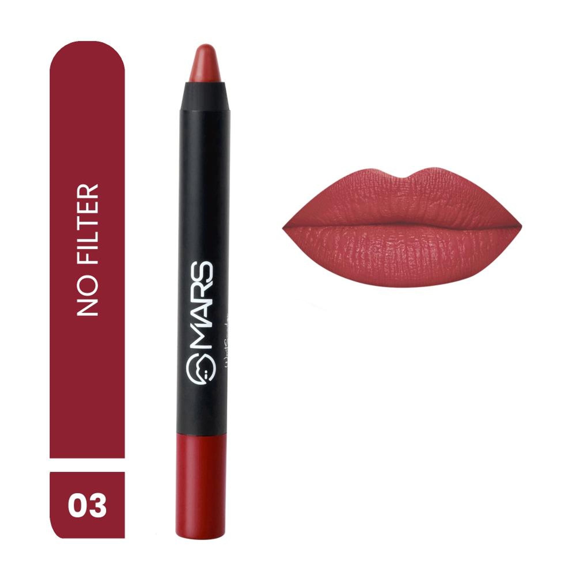 MARS Cosmetics Won't Smudge Won't Budge Lip Crayon - No Filter | Grocsy