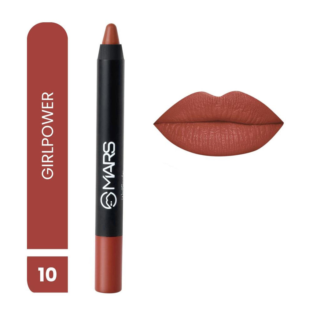 MARS Cosmetics Won't Smudge Won't Budge Lip Crayon - Girl Power | Grocsy