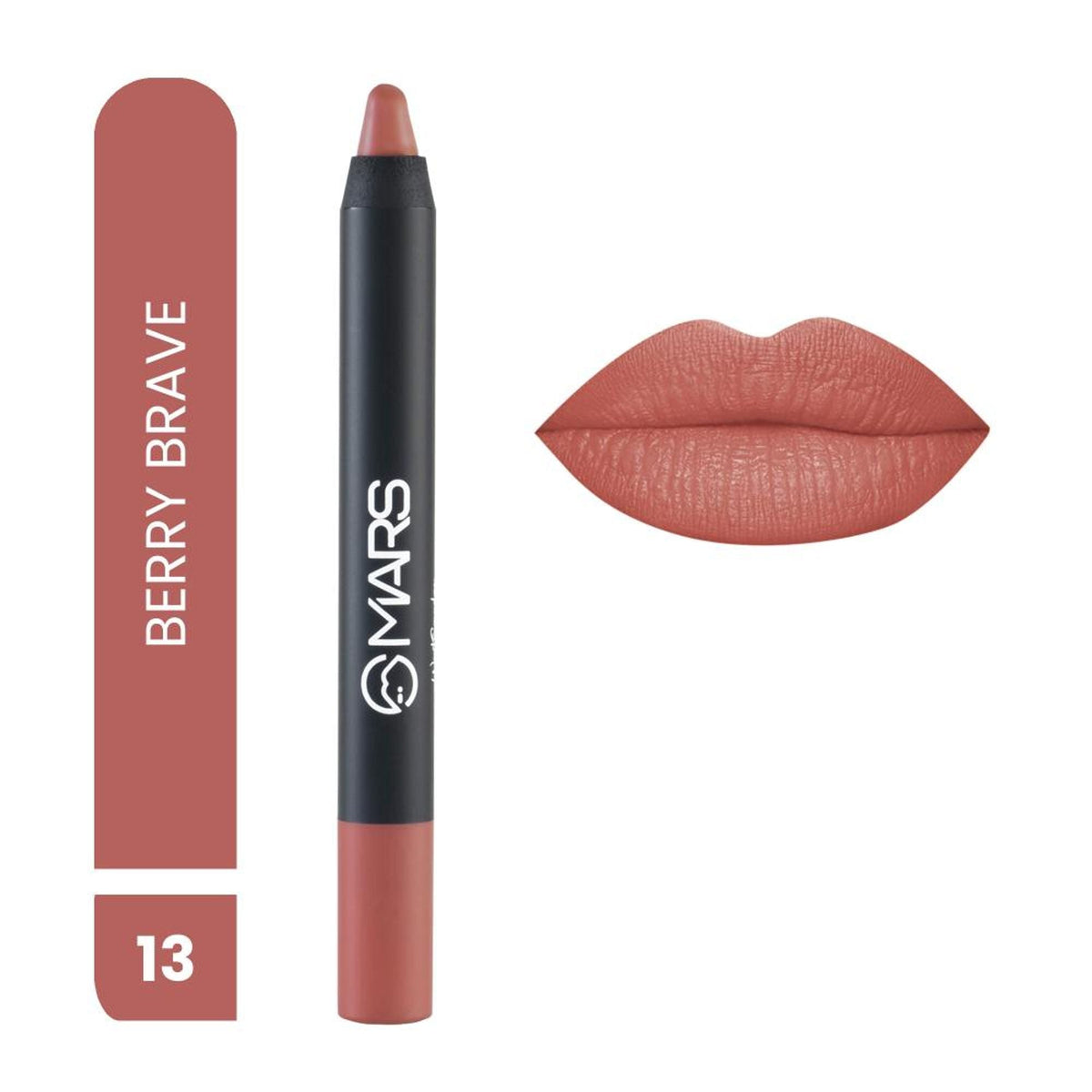MARS Cosmetics Won't Smudge Won't Budge Lip Crayon - Berry Brave | Grocsy