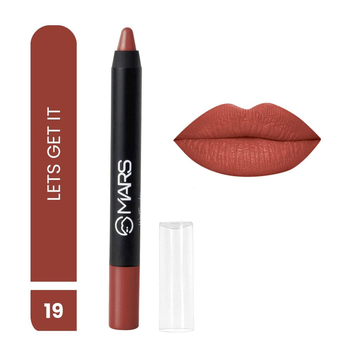 MARS Cosmetics Won't Smudge Won't Budge Lip Crayon - Let's Get It | Grocsy