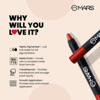 MARS Cosmetics Won't Smudge Won't Budge Lip Crayon - No Boundaries | Grocsy