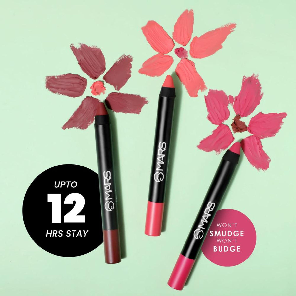 MARS Cosmetics Won't Smudge Won't Budge Lip Crayon - I Am Romantic | Grocsy