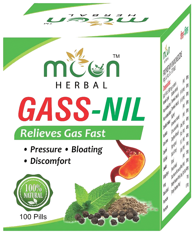 Moon Herbal Gass-Nil Pills | Grocsy
