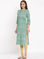 HERE&NOW Paisley Printed Straight Kurta | Grocsy