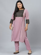 Sztori Plus Size Ethnic Motifs Printed Regular Kurta with Trousers | Grocsy