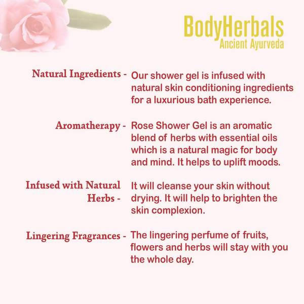 Bodyherbals Romance Rose Shower Gel | Grocsy