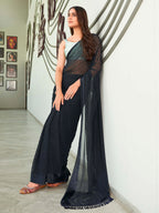 Tikhi Imli Georgette Ready to Wear Saree | Grocsy