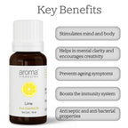 Aroma Treasures Lime Pure Essential Oil | Grocsy