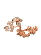 Saraf RS Jewellery Rose Gold-Polished White AD-Studded Jewellery Set | Grocsy